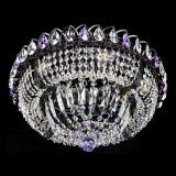 Люстра Кольцо Классика Черная с фиолетовыми подвесками в Магнитогорске Люстра Кольцо Классика Черная с фиолетовыми подвесками в Магнитогорске