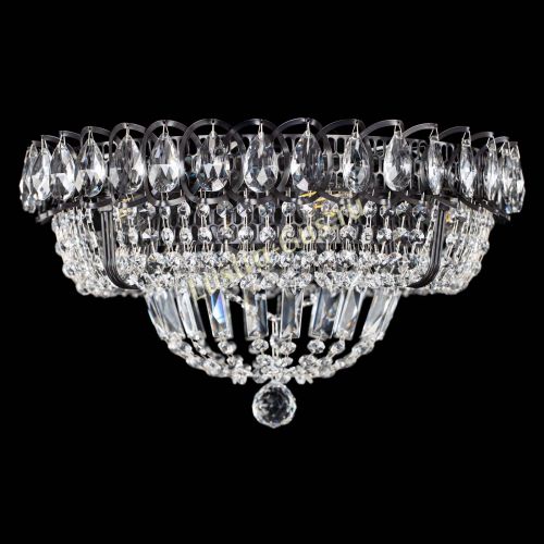 Люстра Кольцо Классика Черная в Магнитогорске Гусь Хрустальный