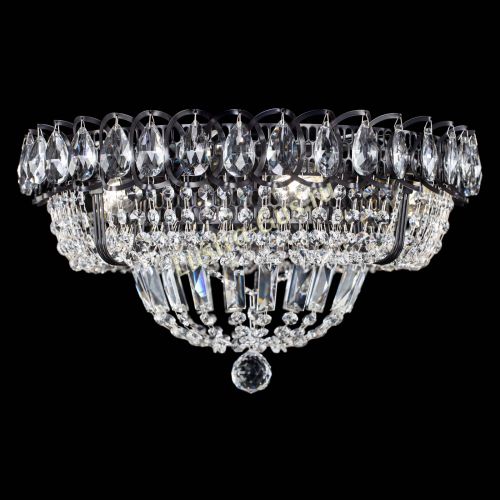 Люстра Кольцо Классика Черная в Магнитогорске Гусь Хрустальный