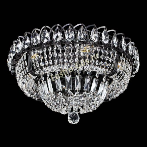 Люстра Кольцо Классика Черная в Магнитогорске Гусь Хрустальный