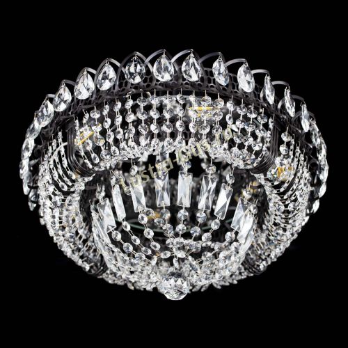 Люстра Кольцо Классика Черная в Магнитогорске Гусь Хрустальный