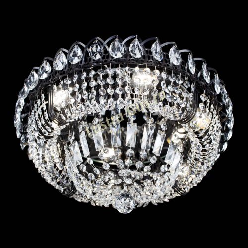 Люстра Кольцо Классика Черная в Магнитогорске Гусь Хрустальный