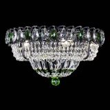 Люстра Кольцо Классика Черная с зелеными подвесками в Магнитогорске Люстра Кольцо Классика Черная с зелеными подвесками в Магнитогорске