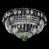 Люстра Кольцо Классика Черная с зелеными подвесками в Магнитогорске Люстра Кольцо Классика Черная с зелеными подвесками в Магнитогорске