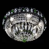 Люстра Кольцо Классика Черная с зелеными подвесками в Магнитогорске Люстра Кольцо Классика Черная с зелеными подвесками в Магнитогорске