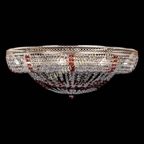 Люстра Кольцо Классика Венеция красная в Магнитогорске Гусь Хрустальный