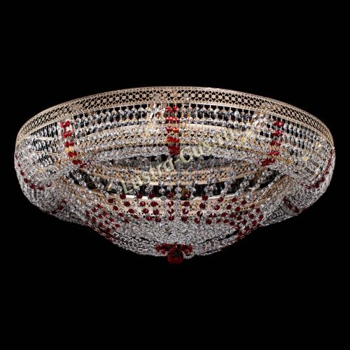 Люстра Кольцо Классика Венеция красная в Магнитогорске Гусь Хрустальный