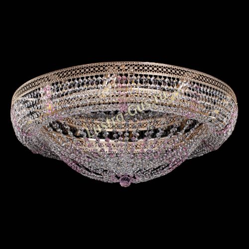 Люстра Кольцо Классика Венеция розовая в Магнитогорске Гусь Хрустальный