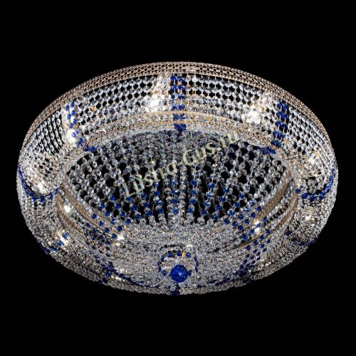 Люстра Кольцо Классика Венеция синяя в Магнитогорске Гусь Хрустальный