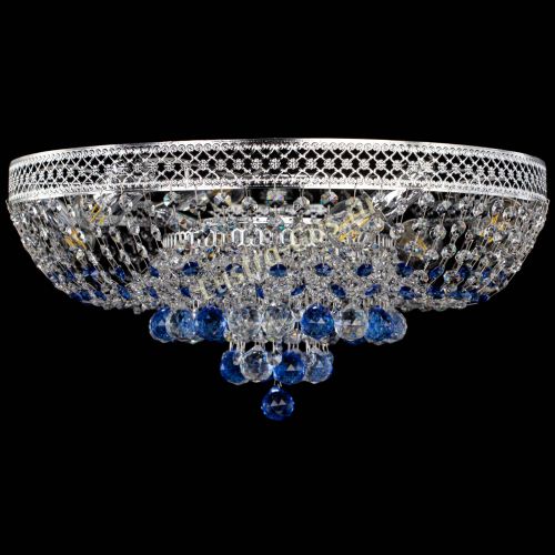 Люстра Кольцо Венеция №44 синяя в Магнитогорске Гусь Хрустальный