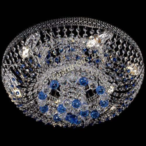Люстра Кольцо Венеция №44 синяя в Магнитогорске Гусь Хрустальный