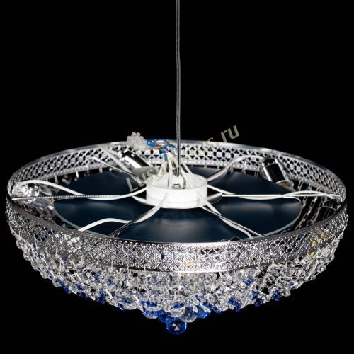 Люстра Кольцо Венеция №44 синяя в Магнитогорске Гусь Хрустальный