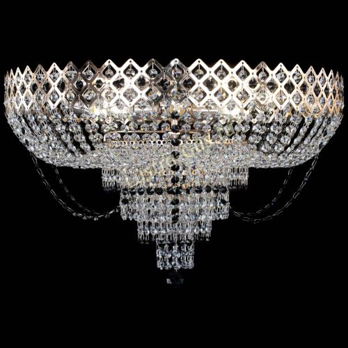 Люстра Корона №11 черная в Магнитогорске Гусь Хрустальный