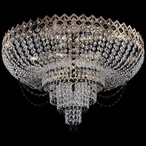 Люстра Корона №11 черная в Магнитогорске Гусь Хрустальный