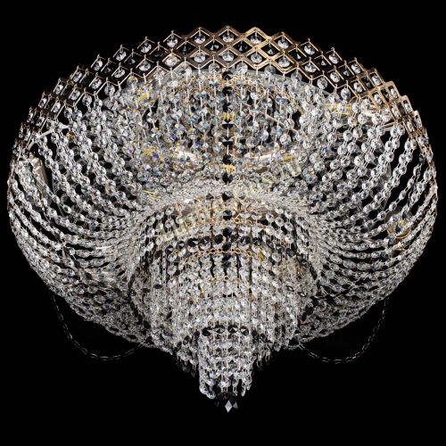 Люстра Корона №11 черная в Магнитогорске Гусь Хрустальный