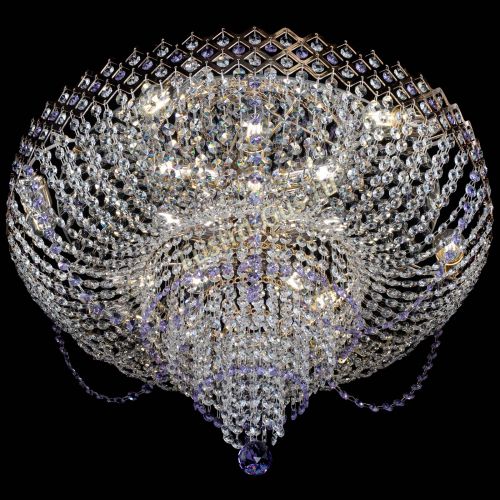 Люстра Корона №11 фиолетовая в Магнитогорске Гусь Хрустальный