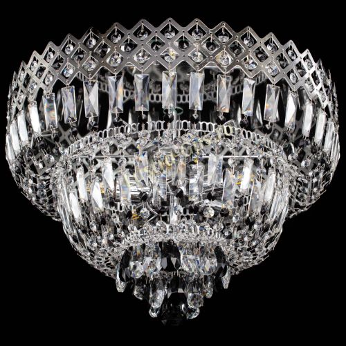 Люстра Корона №5 черная в Магнитогорске Гусь Хрустальный