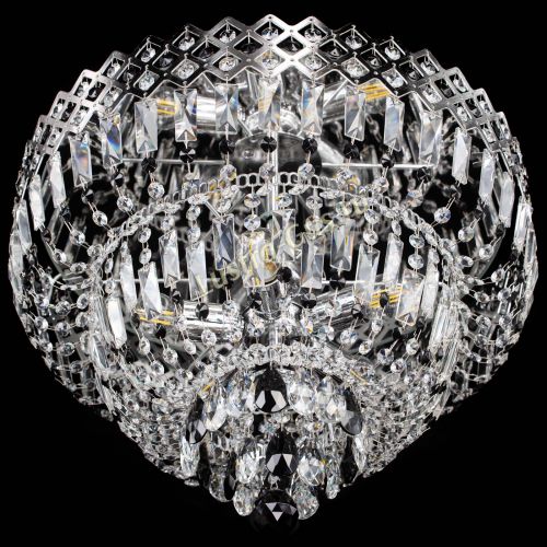 Люстра Корона №5 черная в Магнитогорске Гусь Хрустальный