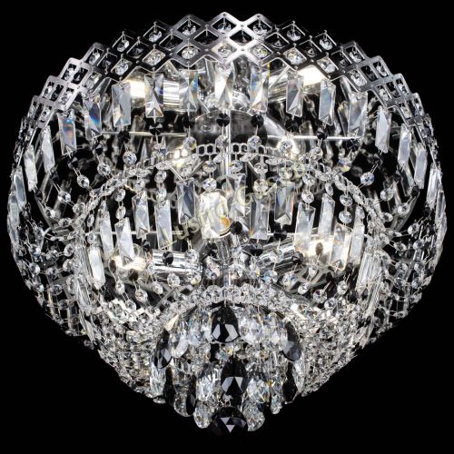 Люстра Корона №5 черная в Магнитогорске Гусь Хрустальный