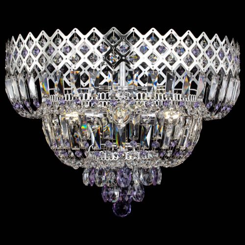 Люстра Корона №5 фиолетовая в Магнитогорске Гусь Хрустальный