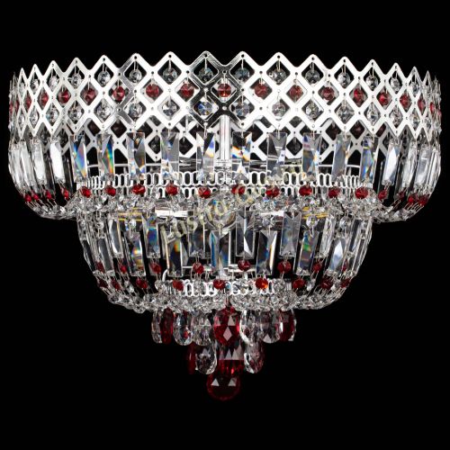 Люстра Корона №5 красная в Магнитогорске Гусь Хрустальный