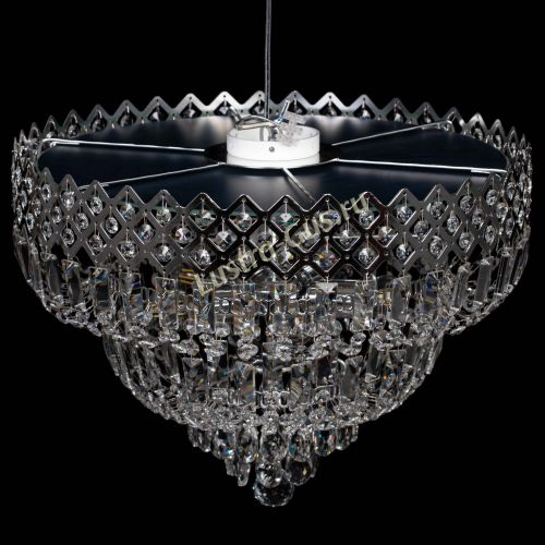 Люстра Корона №5 фиолетовая в Магнитогорске Гусь Хрустальный