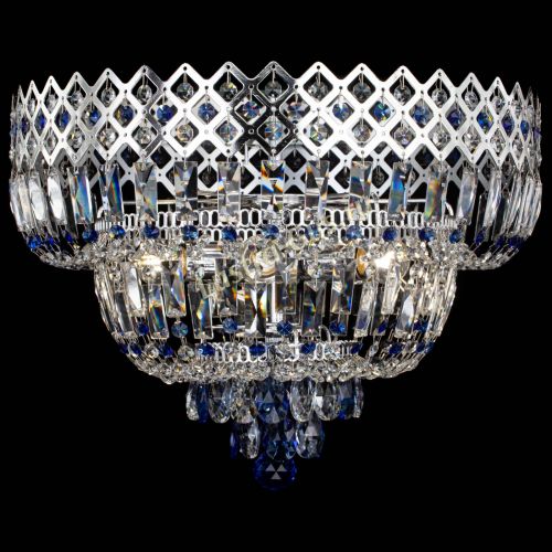 Люстра Корона №5 синяя в Магнитогорске Гусь Хрустальный