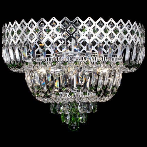 Люстра Корона №5 зеленая в Магнитогорске Гусь Хрустальный