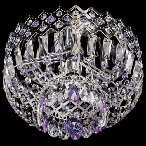 Люстра Корона пластинка №1 фиолетовая в Магнитогорске Гусь Хрустальный