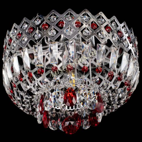 Люстра Корона пластинка №1 красная в Магнитогорске Гусь Хрустальный