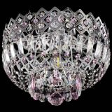 Люстра Корона пластинка №1 розовая в Магнитогорске