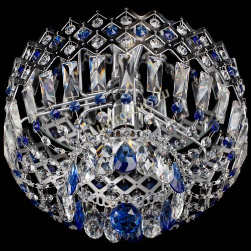 Люстра Корона пластинка №1 синяя в Магнитогорске Гусь Хрустальный