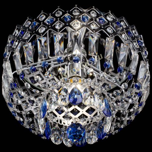 Люстра Корона пластинка №1 синяя в Магнитогорске Гусь Хрустальный