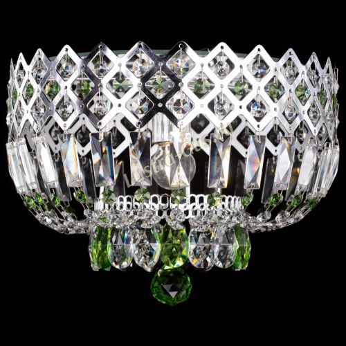 Люстра Корона пластинка №1 зеленая в Магнитогорске Гусь Хрустальный