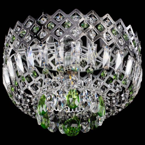 Люстра Корона пластинка №1 зеленая в Магнитогорске Гусь Хрустальный