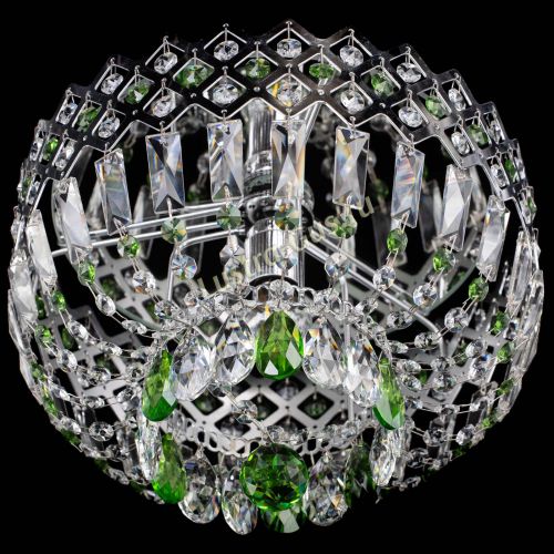 Люстра Корона пластинка №1 зеленая в Магнитогорске Гусь Хрустальный