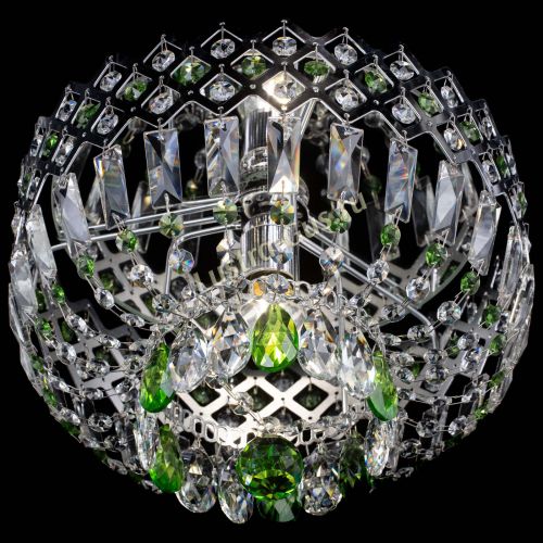 Люстра Корона пластинка №1 зеленая в Магнитогорске Гусь Хрустальный