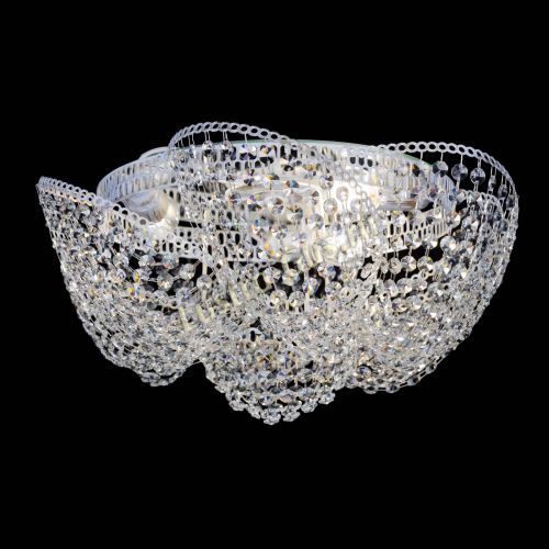 Люстра Космея №3 Белая в Магнитогорске Гусь Хрустальный