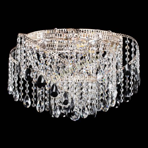 Люстра Космея №4 черная в Магнитогорске Гусь Хрустальный