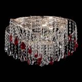 Люстра Космея №4 красная в Магнитогорске