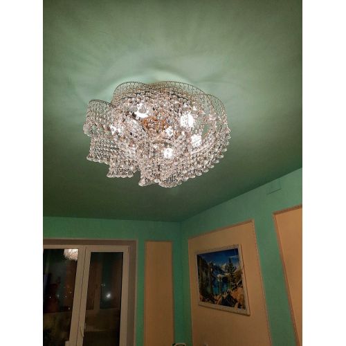 Люстра Космея №6 конус в Магнитогорске Гусь Хрустальный