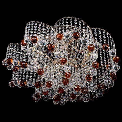 Люстра Космея №6 шар 40 мм чайная в Магнитогорске Гусь Хрустальный