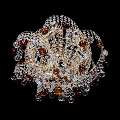 Люстра Космея шар 40 мм чайная в Магнитогорске Гусь Хрустальный