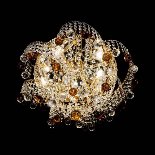 Люстра Космея шар 40 мм чайная в Магнитогорске Гусь Хрустальный