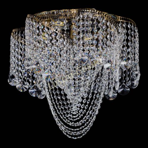 Люстра Космея Водоворот Веер под бронзу в Магнитогорске Гусь Хрустальный