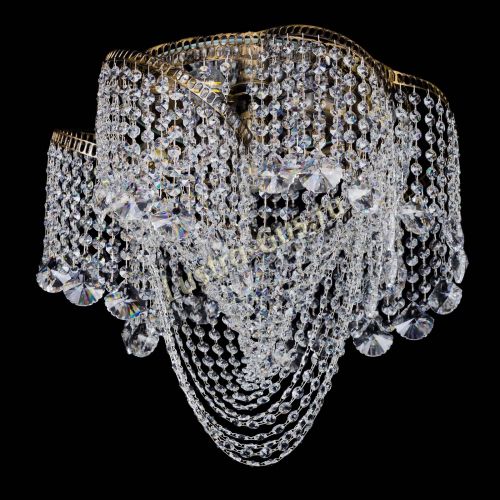 Люстра Космея Водоворот Веер под бронзу в Магнитогорске Гусь Хрустальный