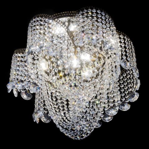 Люстра Космея Водоворот Веер под бронзу в Магнитогорске Гусь Хрустальный