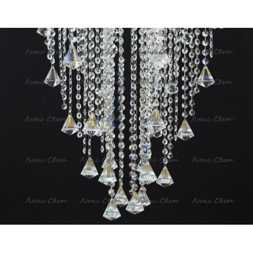 Люстра Космос 5 ламп конус 40 мм длинная  в Магнитогорске Гусь Хрустальный