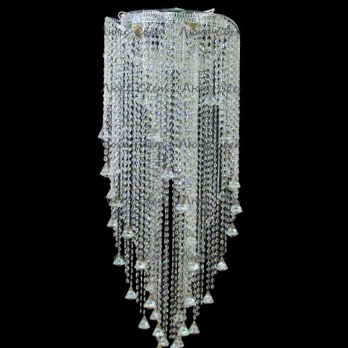 Люстра Космос 5 ламп конус 40 мм длинная  в Магнитогорске Гусь Хрустальный