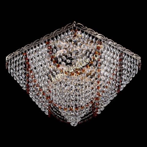 Люстра Квадрат Бриз чайная в Магнитогорске Гусь Хрустальный